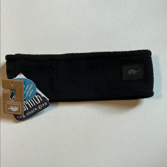 TURTLEFUR Chelonia 150 Fleece Double Layer Band Black Ear Warmer Headband NWT - Picture 1 of 8